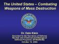 The United States Combating Weapons of Mass Destruction