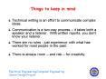 Things to keep in mind