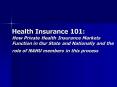 Health Insurance 101: How Private Health Insurance Markets Function in Our State and Nationally and