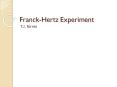 FranckHertz Experiment
