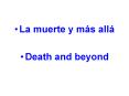 La muerte y m