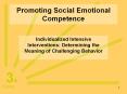 Promoting Social Emotional Competence
