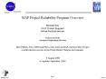 MAP Project Reliability Program Overview Michael Bay MAP System Engineer Michael.Baygsfc.nasa.gov Ja