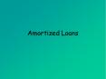 Amortized Loans