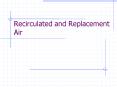 Recirculated and Replacement Air