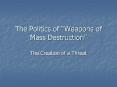 The Politics of Weapons of Mass Destruction