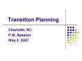 Transition Planning