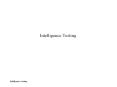 Intelligence Testing