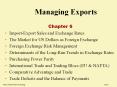 Managing Exports