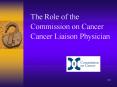 The Role of the Commission on Cancer Cancer Liaison Physician