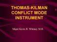 THOMASKILMAN CONFLICT MODE INSTRUMENT