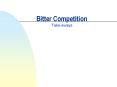 Bitter Competition