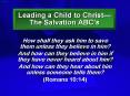 Leading a Child to Christ