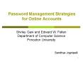 Password Management Strategies for Online Accounts