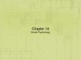 Chapter 14 Social Psychology