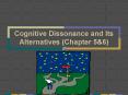 Cognitive Dissonance and Its Alternatives Chapter 5