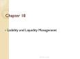 Liability and Liquidity Management