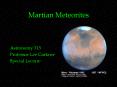 Martian Meteorites