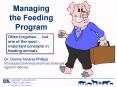 Managing the Feeding Program