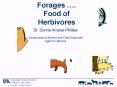 Forages . Food of Herbivores