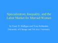 Specialization, Inequality, and the Labor Market for Married Women