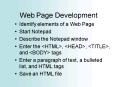 Web Page Development