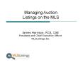Auction Listings on the MLS