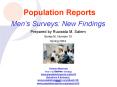 Population Reports