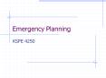 Emergency Planning