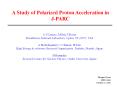A Study of Polarized Proton Acceleration in JPARC