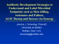 Antibiotic Development Strategies to Understand and Label Microbial Endpoints such as Slow killing,