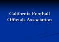 California Football Officials Association