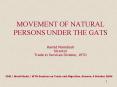 MOVEMENT OF NATURAL PERSONS UNDER THE GATS Hamid Mamdouh Director Trade in Services Division, WTO