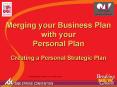 Merging your Business Plan with your Personal Plan Creating a Personal Strategic Plan
