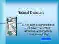 Natural Disasters