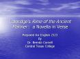 Coleridges Rime of the Ancient Mariner : a Novella in Verse