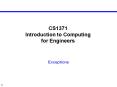 CS1371 Introduction to Computing for Engineers