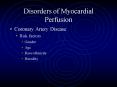 Disorders of Myocardial Perfusion