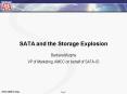 SATA and the Storage Explosion