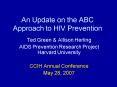 An Update on the ABC Approach to HIV Prevention