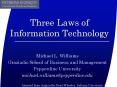 Three Laws of Information Technology