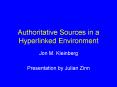 Authoritative Sources in a Hyperlinked Environment