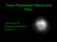 TransNeptunian Objects and Pluto