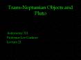 TransNeptunian Objects and Pluto