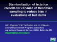 Standardization of lactation records for variance of Mendelian sampling to reduce bias in evaluation