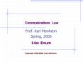 Communications Law