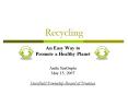 Recycling