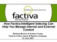 How Factiva Intelligent Indexing Can Help You Manage Internal and External Content