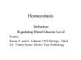 Homeostasis