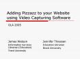 Adding Pizzazz to your Website using Video Capturing Software
